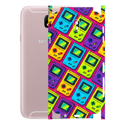 Samsung M/F/Note/Flip and C Phone Skins (All Models) - Gameboy Colourful - 3D Embossed Finish (L-266) Samsung Galaxy J7 Pro