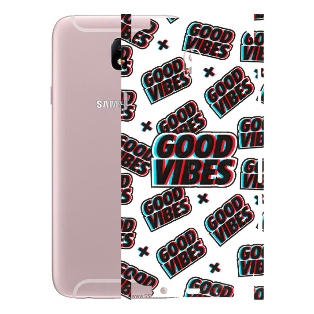 Samsung M/F/Note/Flip and C Phone Skins (All Models) - Good Vibes - 3D Embossed Finish (L-282) Samsung Galaxy J7 Pro