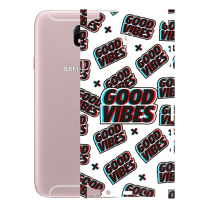 Samsung M/F/Note/Flip and C Phone Skins (All Models) - Good Vibes - 3D Embossed Finish (L-282) Samsung Galaxy J7 Pro