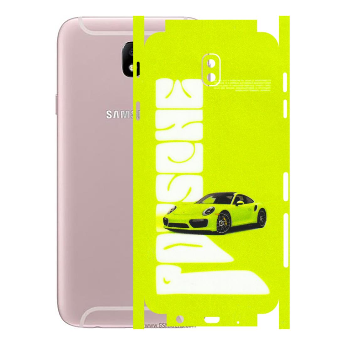 Samsung M/F/Note/Flip and C Phone Skins (All Models) - Lime Green Porche - 3D Embossed Finish (L-30) Samsung Galaxy J7 Pro