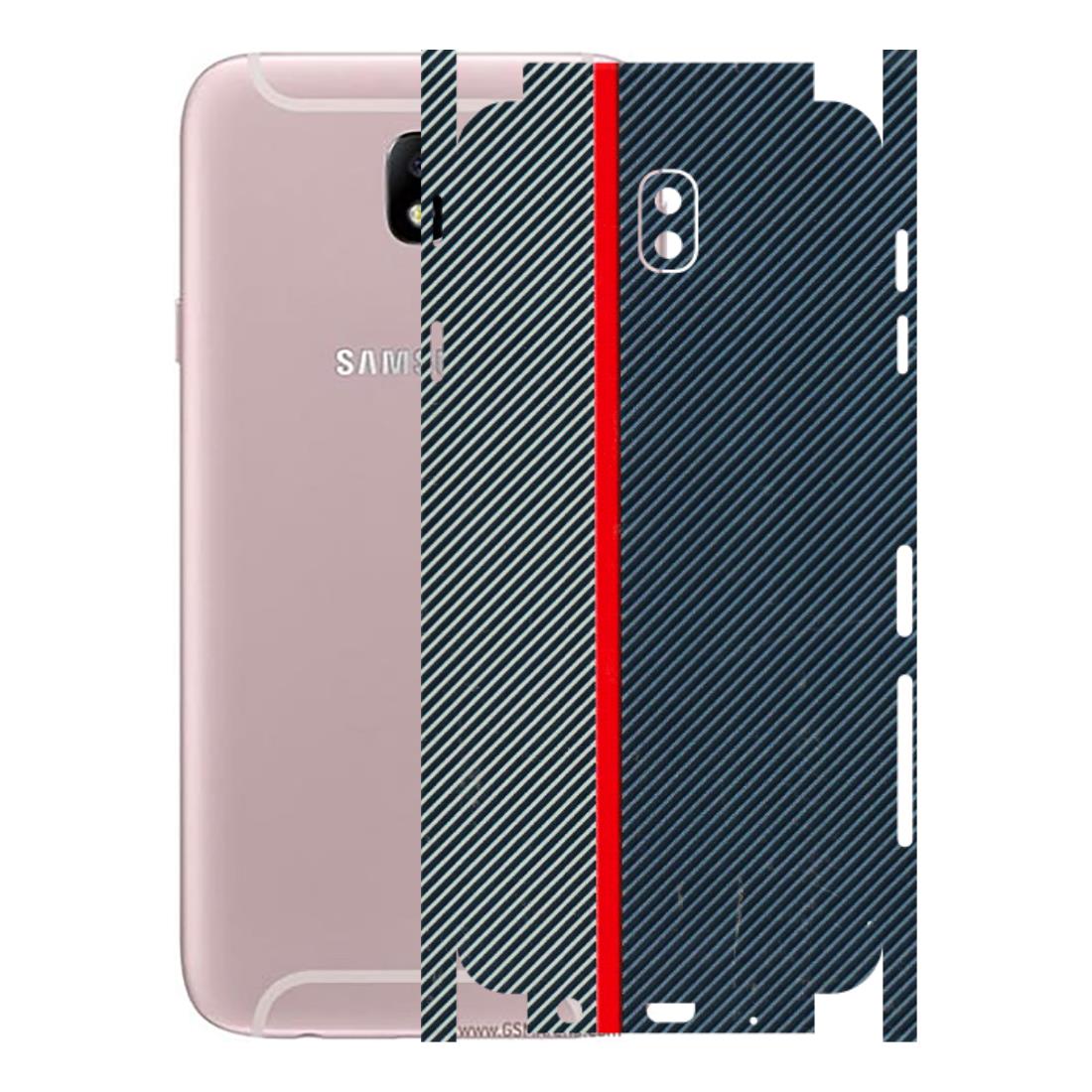 Samsung M/F/Note/Flip and C Phone Skins (All Models) - Blue Sober Lines - 3D Embossed Finish (L-305) Samsung Galaxy J7 Pro
