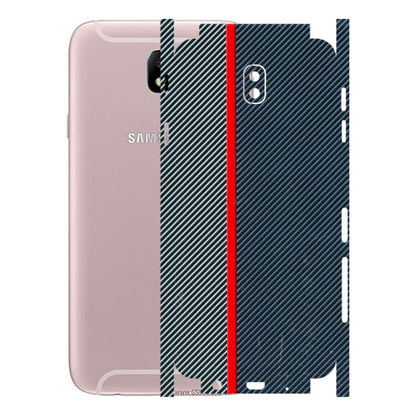 Samsung M/F/Note/Flip and C Phone Skins (All Models) - Blue Sober Lines - 3D Embossed Finish (L-305) Samsung Galaxy J7 Pro
