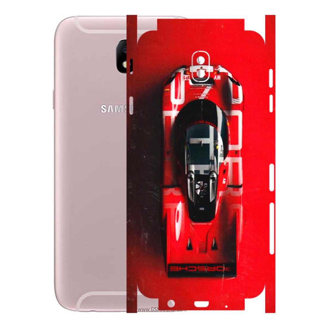 Samsung M/F/Note/Flip and C Phone Skins (All Models) - Red Porsche Car Logo - 3D Embossed Finish (L-315) Samsung Galaxy J7 Pro