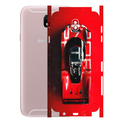 Samsung M/F/Note/Flip and C Phone Skins (All Models) - Red Porsche Car Logo - 3D Embossed Finish (L-315) Samsung Galaxy J7 Pro