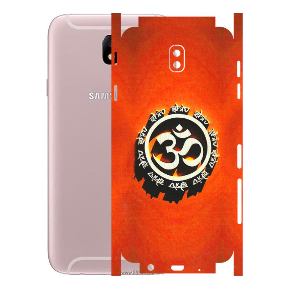 Samsung M/F/Note/Flip and C Phone Skins (All Models) - Aum Shiv Orange - 3D Embossed Finish (L-32) Samsung Galaxy J7 Pro