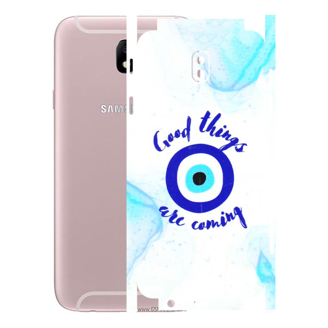 Samsung M/F/Note/Flip and C Phone Skins (All Models) - Evil Eye Good Things Are Coming - 3D Embossed Finish (L-322) Samsung Galaxy J7 Pro