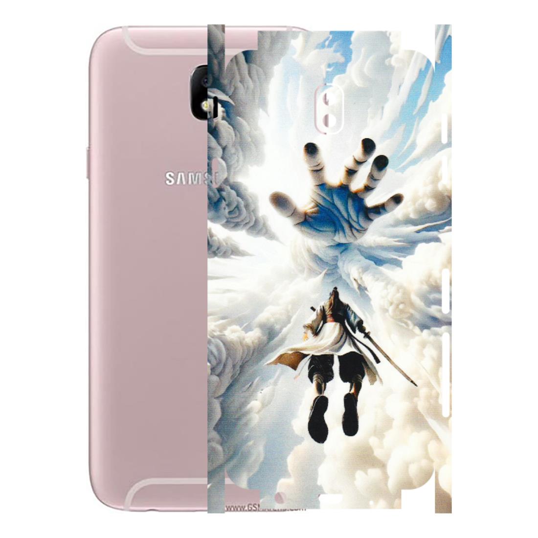 Samsung M/F/Note/Flip and C Phone Skins (All Models) - Big Hand With Monkey King - 3D Embossed Finish (L-323) Samsung Galaxy J7 Pro