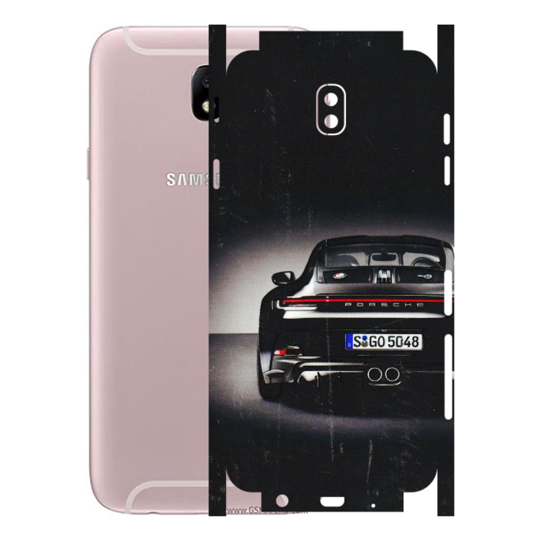 Samsung M/F/Note/Flip and C Phone Skins (All Models) - New Black Porsche GT3 - 3D Embossed Finish (L-327) Samsung Galaxy J7 Pro