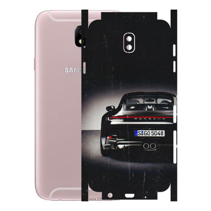 Samsung M/F/Note/Flip and C Phone Skins (All Models) - New Black Porsche GT3 - 3D Embossed Finish (L-327) Samsung Galaxy J7 Pro