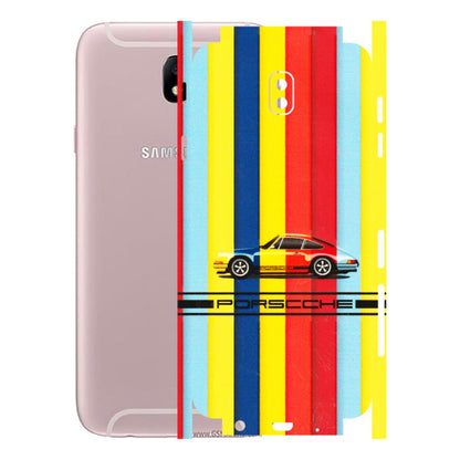 Samsung M/F/Note/Flip and C Phone Skins (All Models) - Multicolour Porche - 3D Embossed Finish (L-39) Samsung Galaxy J7 Pro