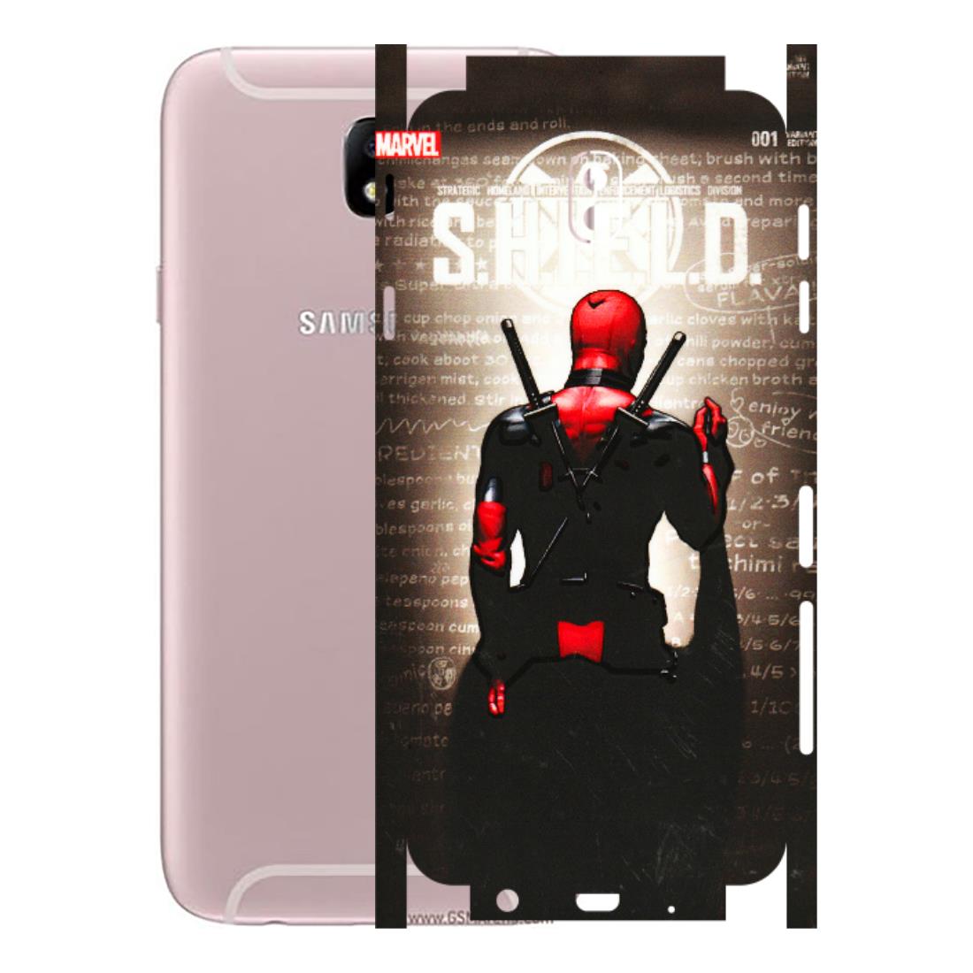 Samsung M/F/Note/Flip and C Phone Skins (All Models) - Deadpool - 3D Embossed Finish (L-56) Samsung Galaxy J7 Pro