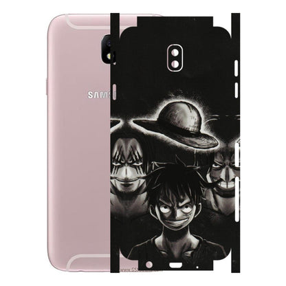 Samsung M/F/Note/Flip and C Phone Skins (All Models) - Black Luffy Hat - 3D Embossed Finish (L-57) Samsung Galaxy J7 Pro