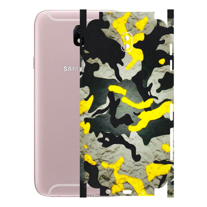 Samsung M/F/Note/Flip and C Phone Skins (All Models) - Yellow Camouflage - 3D Embossed Finish (L-61) Samsung Galaxy J7 Pro