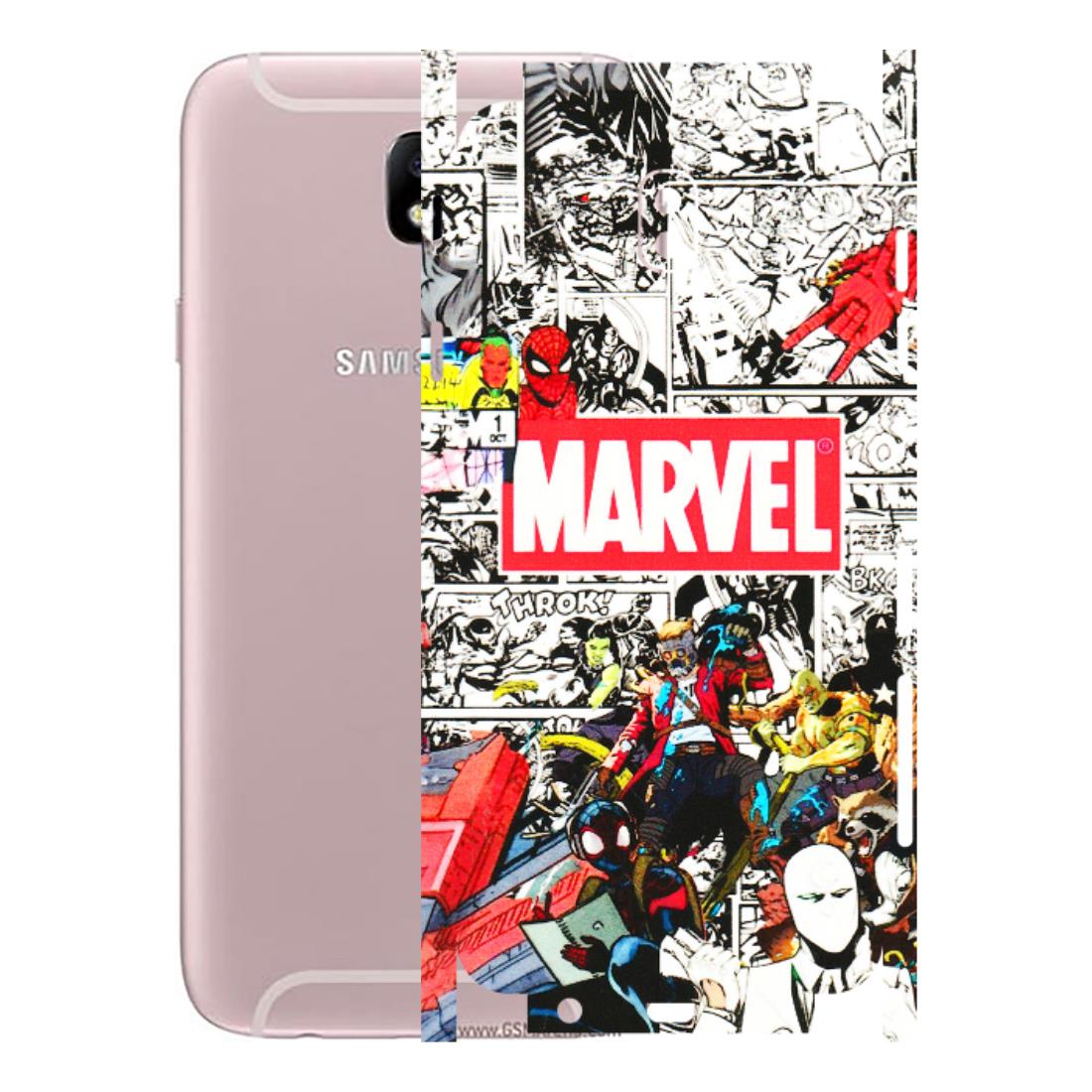 Samsung M/F/Note/Flip and C Phone Skins (All Models) - Marvel Colorful Comic - 3D Embossed Finish (L-64) Samsung Galaxy J7 Pro