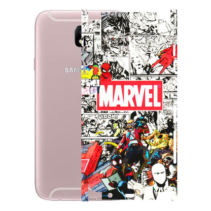 Samsung M/F/Note/Flip and C Phone Skins (All Models) - Marvel Colorful Comic - 3D Embossed Finish (L-64) Samsung Galaxy J7 Pro