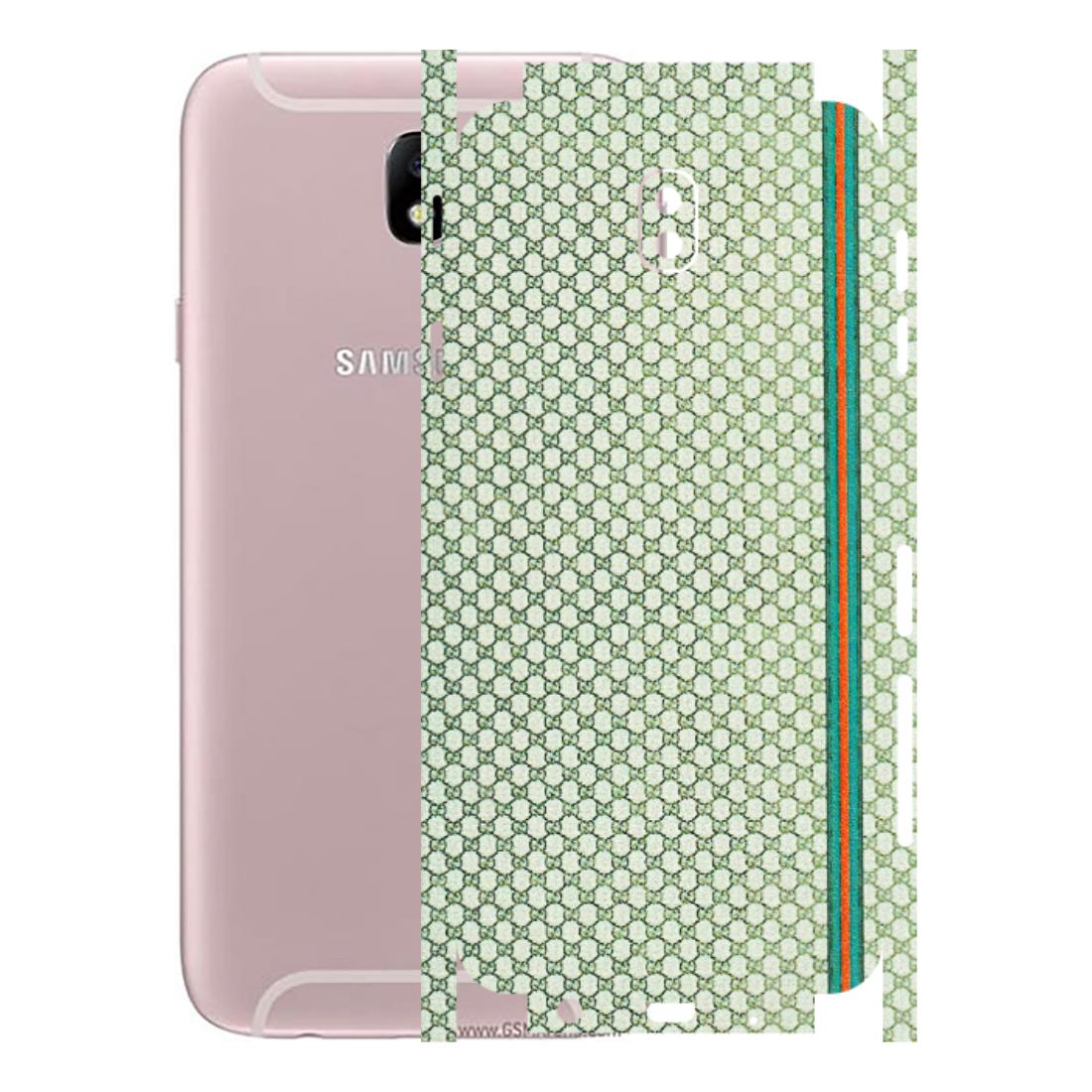 Samsung M/F/Note/Flip and C Phone Skins (All Models) - Gucci Fabric Pattern - 3D Embossed Finish (L-73) Samsung Galaxy J7 Pro