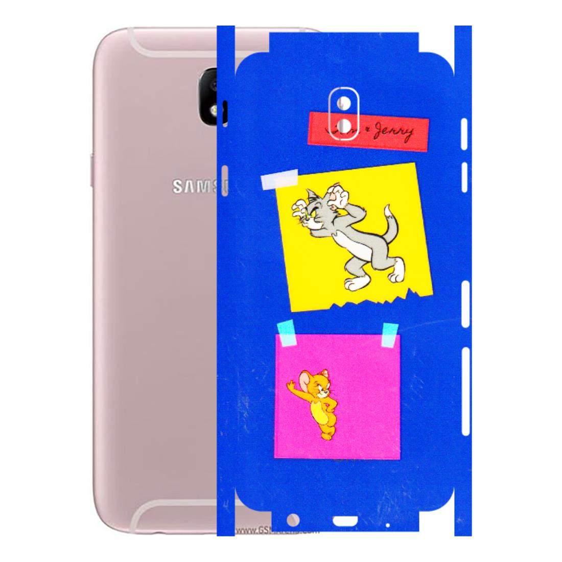 Samsung M/F/Note/Flip and C Phone Skins (All Models) - Tom N Jerry Sticky Notes - 3D Embossed Finish (L-88) Samsung Galaxy J7 Pro