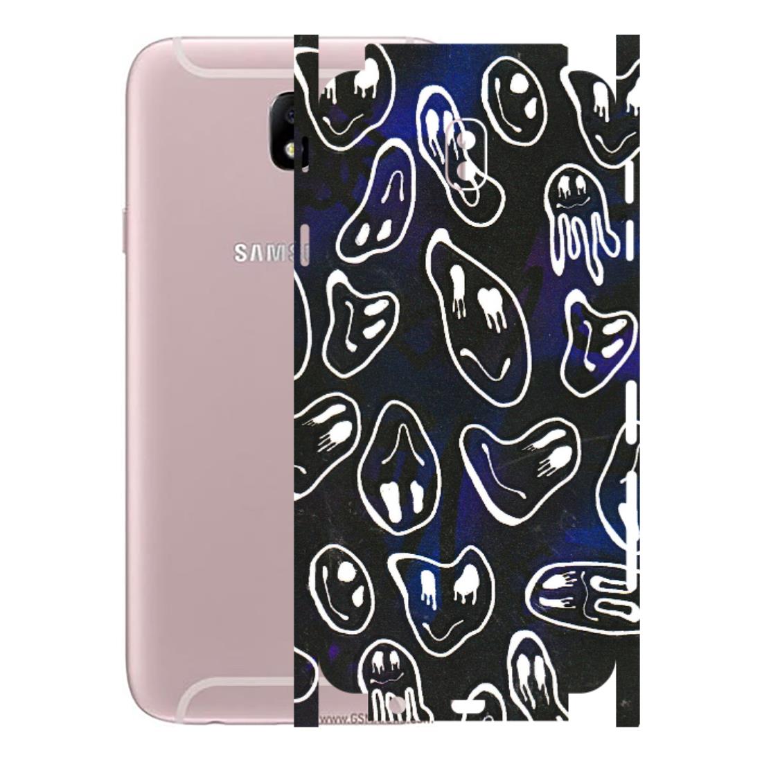 Samsung M/F/Note/Flip and C Phone Skins (All Models) - Distorted Smileys - 3D Embossed Finish (L-92) Samsung Galaxy J7 Pro