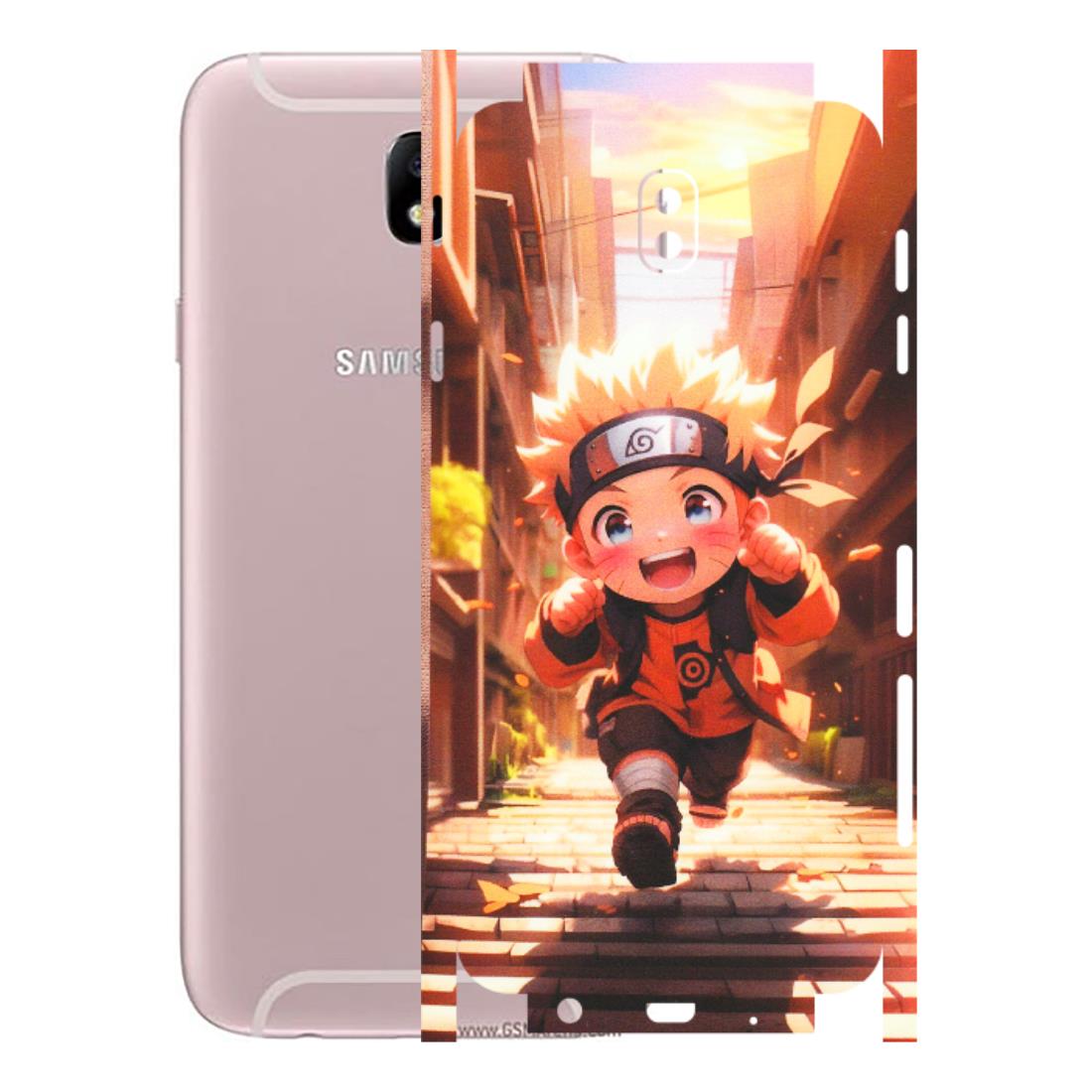 Samsung M/F/Note/Flip and C Phone Skins (All Models) - Naruto Cute Toon Running - Matte Finish (M-04) Samsung Galaxy J7 Pro