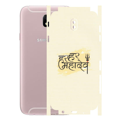 Samsung M/F/Note/Flip and C Phone Skins (All Models) - Har Har Mahadev - Matte Finish (M-10) Samsung Galaxy J7 Pro