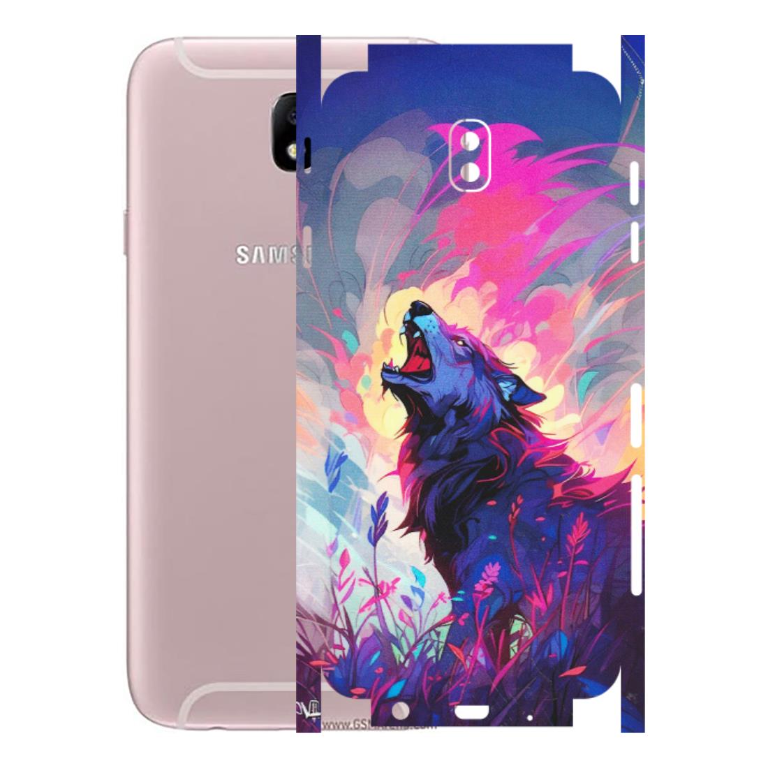 Samsung M/F/Note/Flip and C Phone Skins (All Models) - New Wild Wolf Abstract - Matte Finish (M-125) Samsung Galaxy J7 Pro