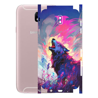 Samsung M/F/Note/Flip and C Phone Skins (All Models) - New Wild Wolf Abstract - Matte Finish (M-125) Samsung Galaxy J7 Pro