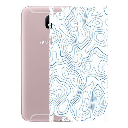 Samsung M/F/Note/Flip and C Phone Skins (All Models) - Blue And White Swirls - Matte Finish (M-139) Samsung Galaxy J7 Pro