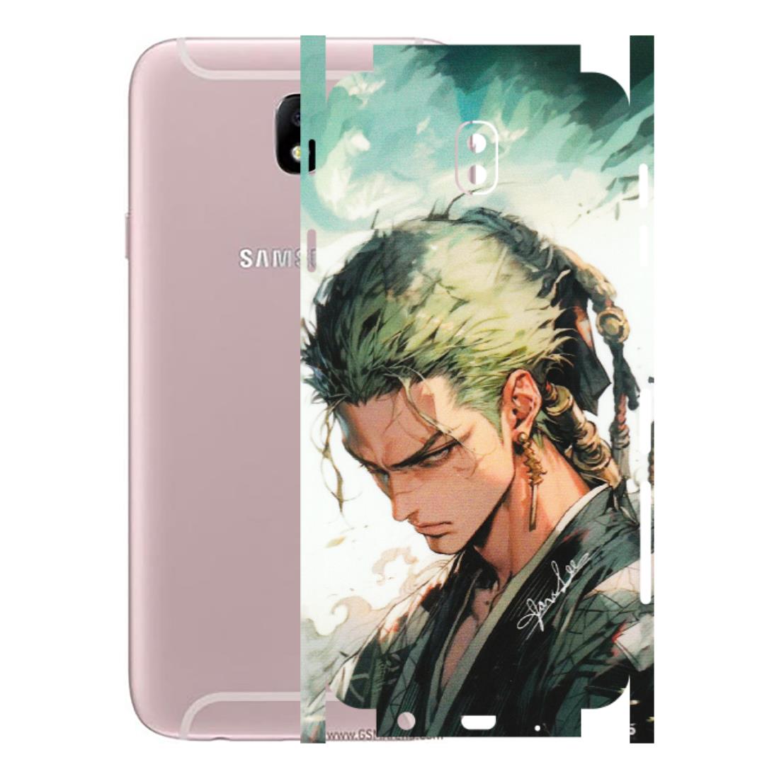 Samsung M/F/Note/Flip and C Phone Skins (All Models) - New Roronoa Zoro One Picece Anime - Matte Finish (M-140) Samsung Galaxy J7 Pro