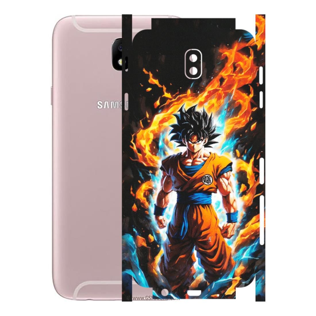 Samsung M/F/Note/Flip and C Phone Skins (All Models) - Goku Transformation Anime - Matte Finish (M-159) Samsung Galaxy J7 Pro