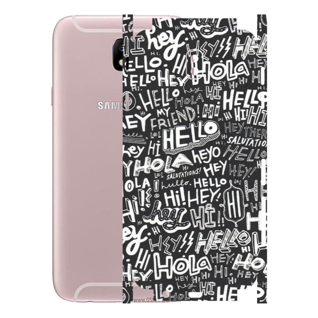 Samsung M/F/Note/Flip and C Phone Skins (All Models) - Hi Hello Doodles - Matte Finish (M-25) Samsung Galaxy J7 Pro