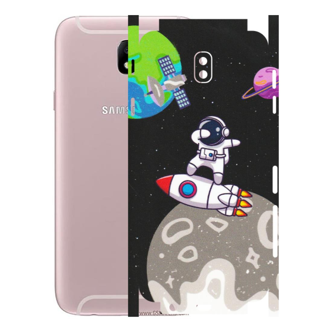 Samsung M/F/Note/Flip and C Phone Skins (All Models) - Astronaut Vibing Toon Running - Matte Finish (M-39) Samsung Galaxy J7 Pro
