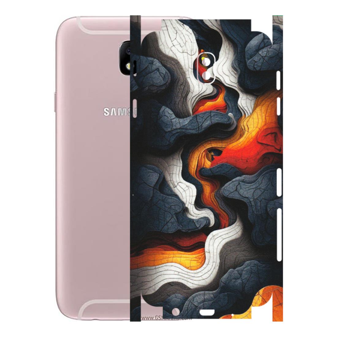 Samsung M/F/Note/Flip and C Phone Skins (All Models) - Abstract Volcanic Layers - Matte Finish (M-52) Samsung Galaxy J7 Pro