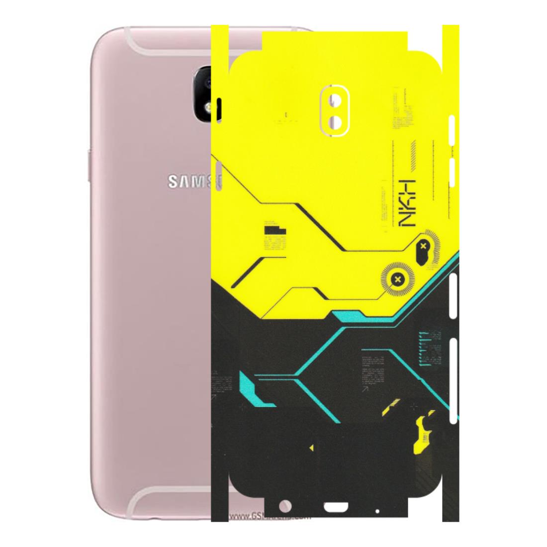 Samsung M/F/Note/Flip and C Phone Skins (All Models) - Black Yellow Technica - Matte Finish (M-53) Samsung Galaxy J7 Pro