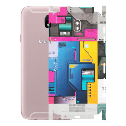 Samsung M/F/Note/Flip and C Phone Skins (All Models) - Colourfull Motherboard Internals - Matte Finish (M-55) Samsung Galaxy J7 Pro