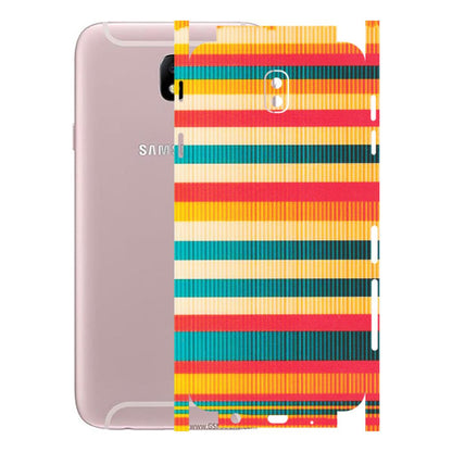 Samsung M/F/Note/Flip and C Phone Skins (All Models) - Colourful Stripes Soothing Effect - Matte Finish (M-86) Samsung Galaxy J7 Pro