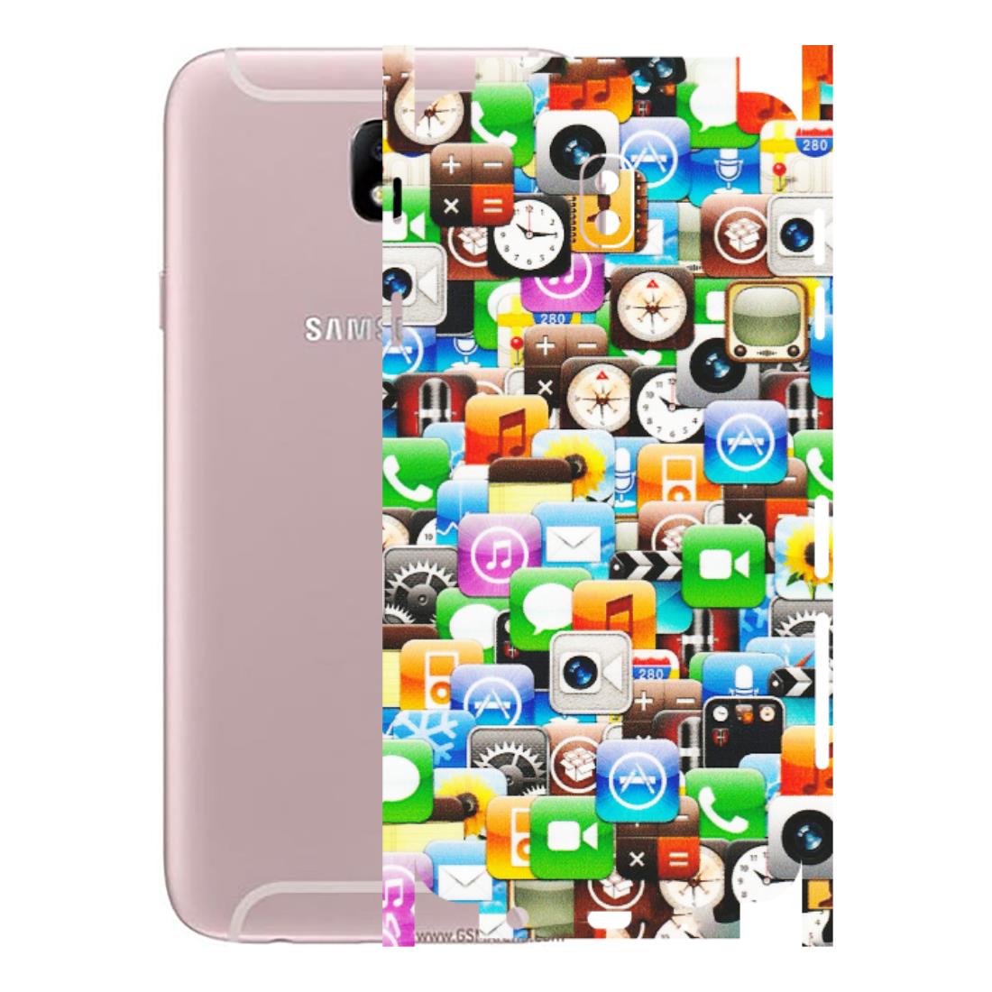Samsung M/F/Note/Flip and C Phone Skins (All Models) - All Apple Icons - Matte Finish (M-93) Samsung Galaxy J7 Pro