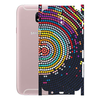 Samsung M/F/Note/Flip and C Phone Skins (All Models) - Rainbow Dot Mandala - Matte Finish (M-97) Samsung Galaxy J7 Pro