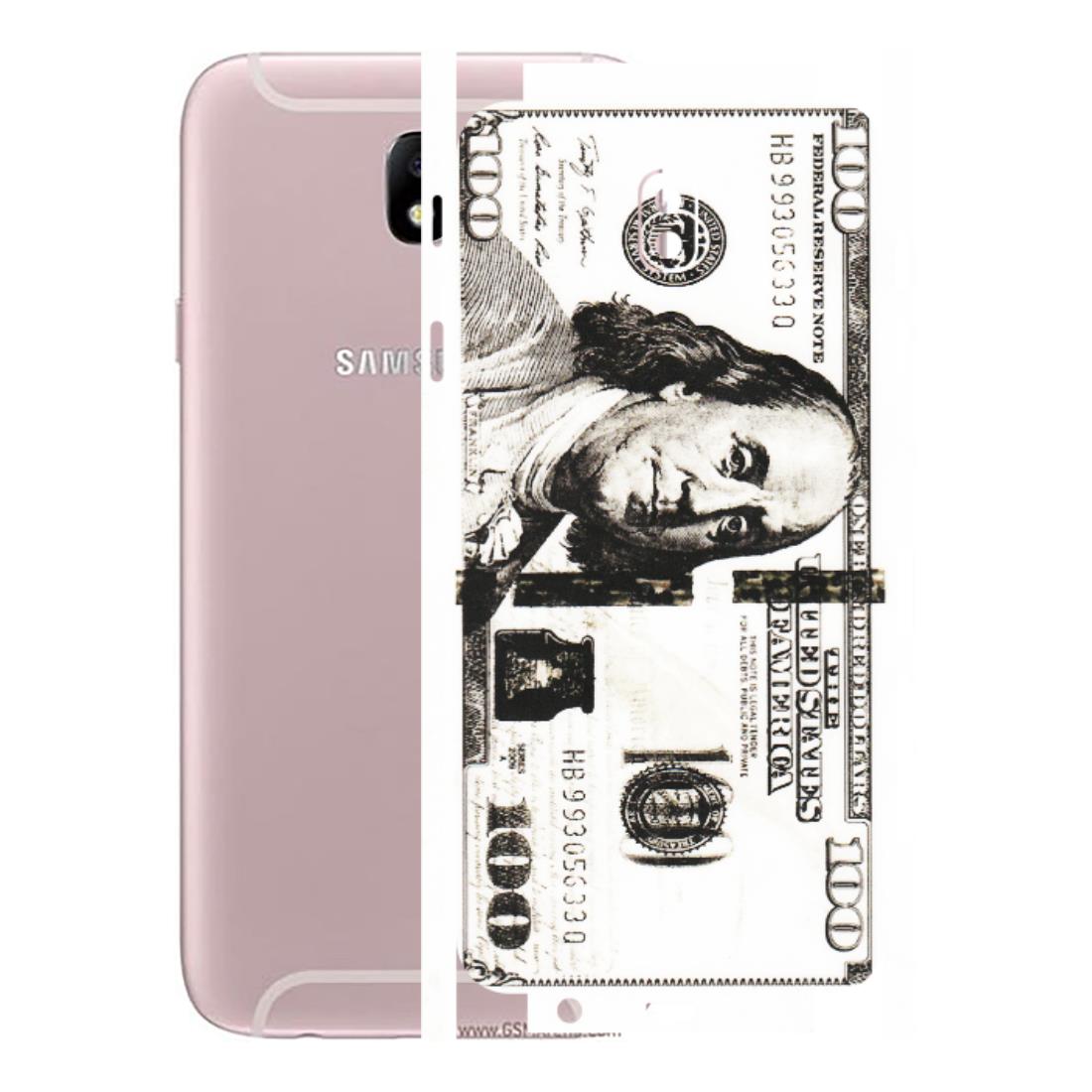 Samsung M/F/Note/Flip and C Phone Skins (All Models) - 100 Dollar Currency - Transparent Finish (T-01) Samsung Galaxy J7 Pro