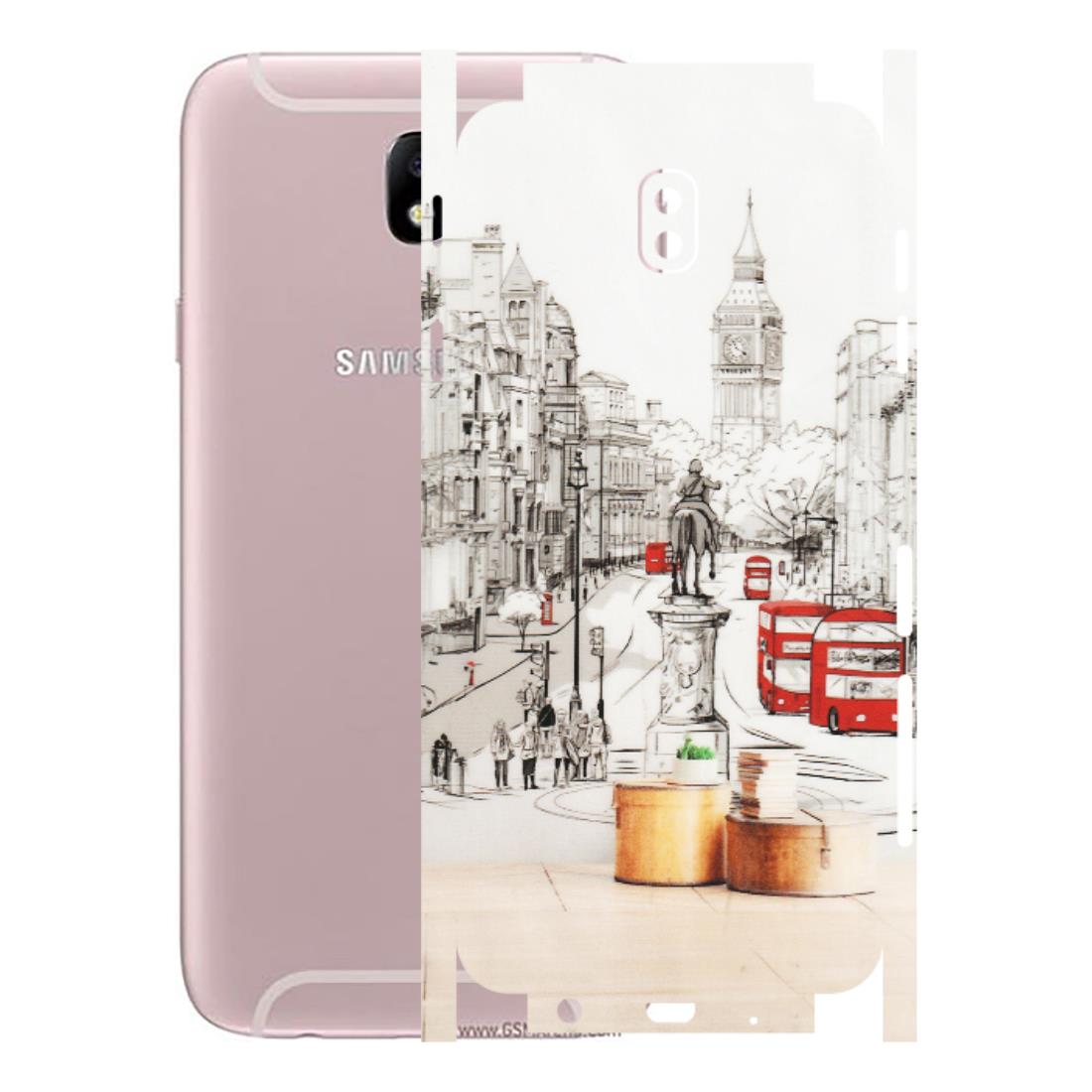 Samsung M/F/Note/Flip and C Phone Skins (All Models) - London Street - Transparent Finish (T-02) Samsung Galaxy J7 Pro