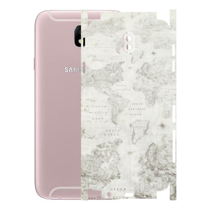 Samsung M/F/Note/Flip and C Phone Skins (All Models) - World Travel Map - Transparent Finish (T-04) Samsung Galaxy J7 Pro
