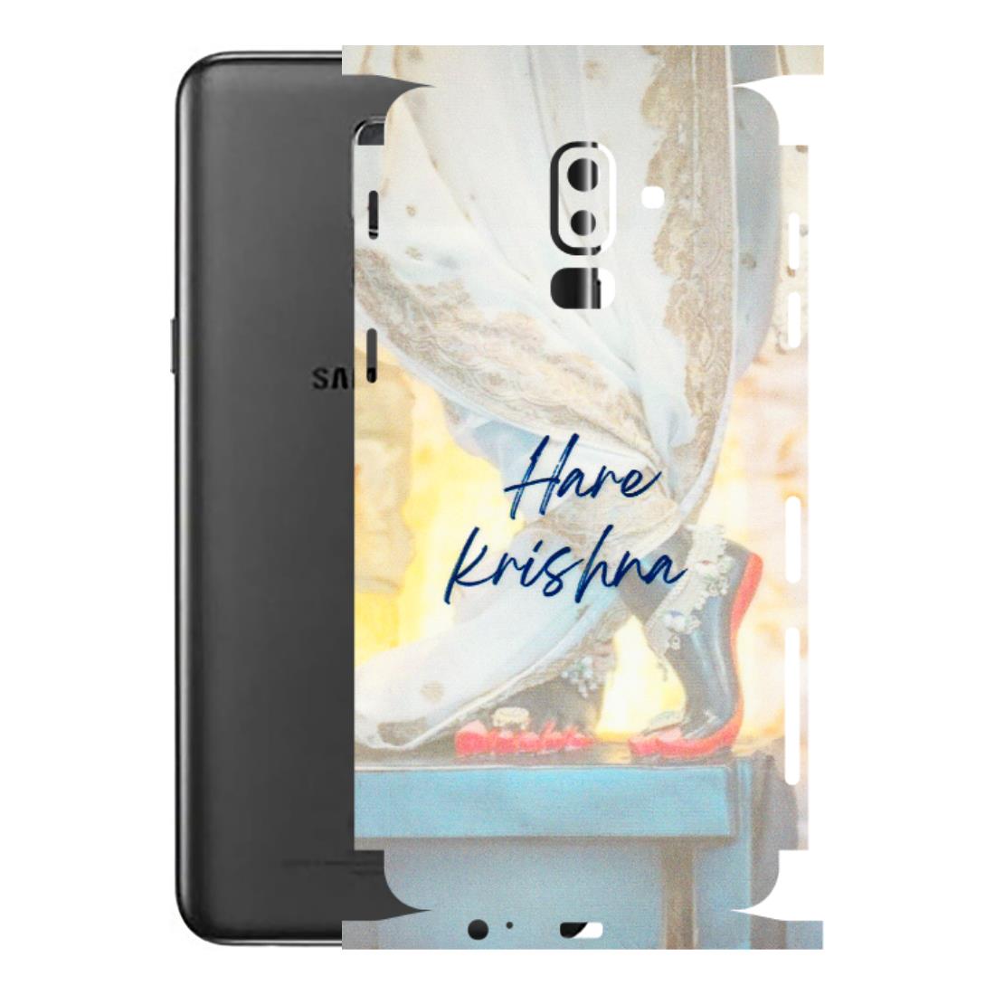 Samsung M/F/Note/Flip and C Phone Skins (All Models) - Hare Krishna - 3D Embossed Finish (L-03) Samsung Galaxy J8 2018