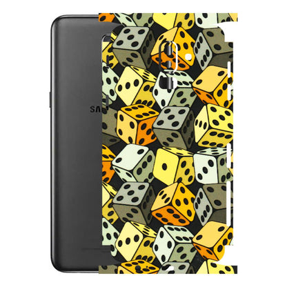 Samsung M/F/Note/Flip and C Phone Skins (All Models) - Dices Of Life - 3D Embossed Finish (L-04) Samsung Galaxy J8 2018