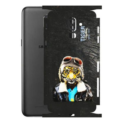 Samsung M/F/Note/Flip and C Phone Skins (All Models) - Rider Tiger - 3D Embossed Finish (L-113) Samsung Galaxy J8 2018