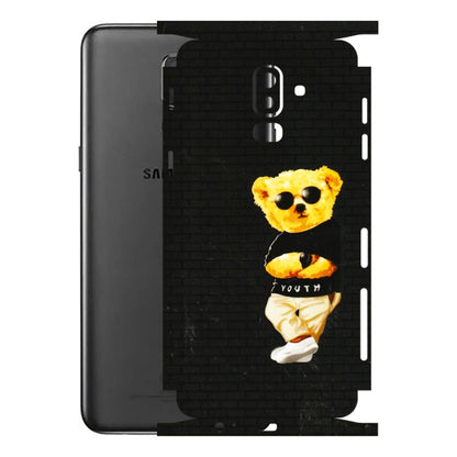 Samsung M/F/Note/Flip and C Phone Skins (All Models) - Classy Teddy Bear - 3D Embossed Finish (L-116) Samsung Galaxy J8 2018