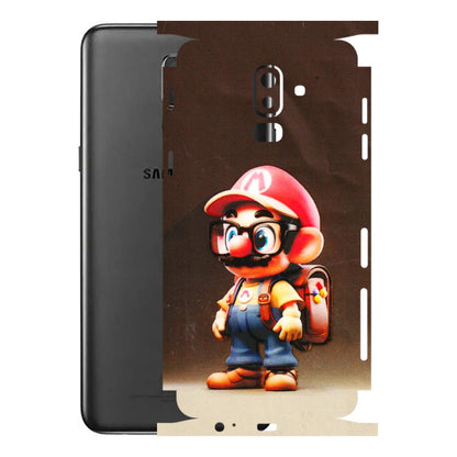 Samsung M/F/Note/Flip and C Phone Skins (All Models) - Little Mario - 3D Embossed Finish (L-119) Samsung Galaxy J8 2018