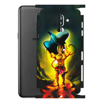 Samsung M/F/Note/Flip and C Phone Skins (All Models) - Hanuman Ji - 3D Embossed Finish (L-128) Samsung Galaxy J8 2018