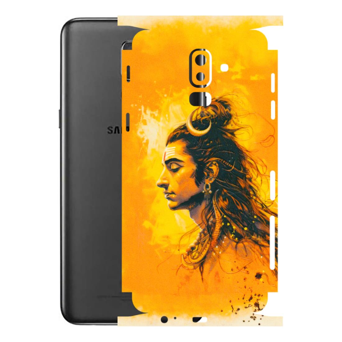 Samsung M/F/Note/Flip and C Phone Skins (All Models) - Shiv Shakti - 3D Embossed Finish (L-14) Samsung Galaxy J8 2018