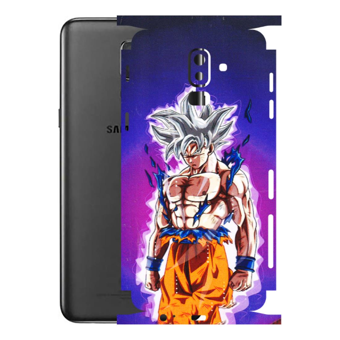 Samsung M/F/Note/Flip and C Phone Skins (All Models) - Goku Purple Anime - 3D Embossed Finish (L-147) Samsung Galaxy J8 2018