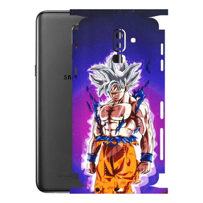 Samsung M/F/Note/Flip and C Phone Skins (All Models) - Goku Purple Anime - 3D Embossed Finish (L-147) Samsung Galaxy J8 2018