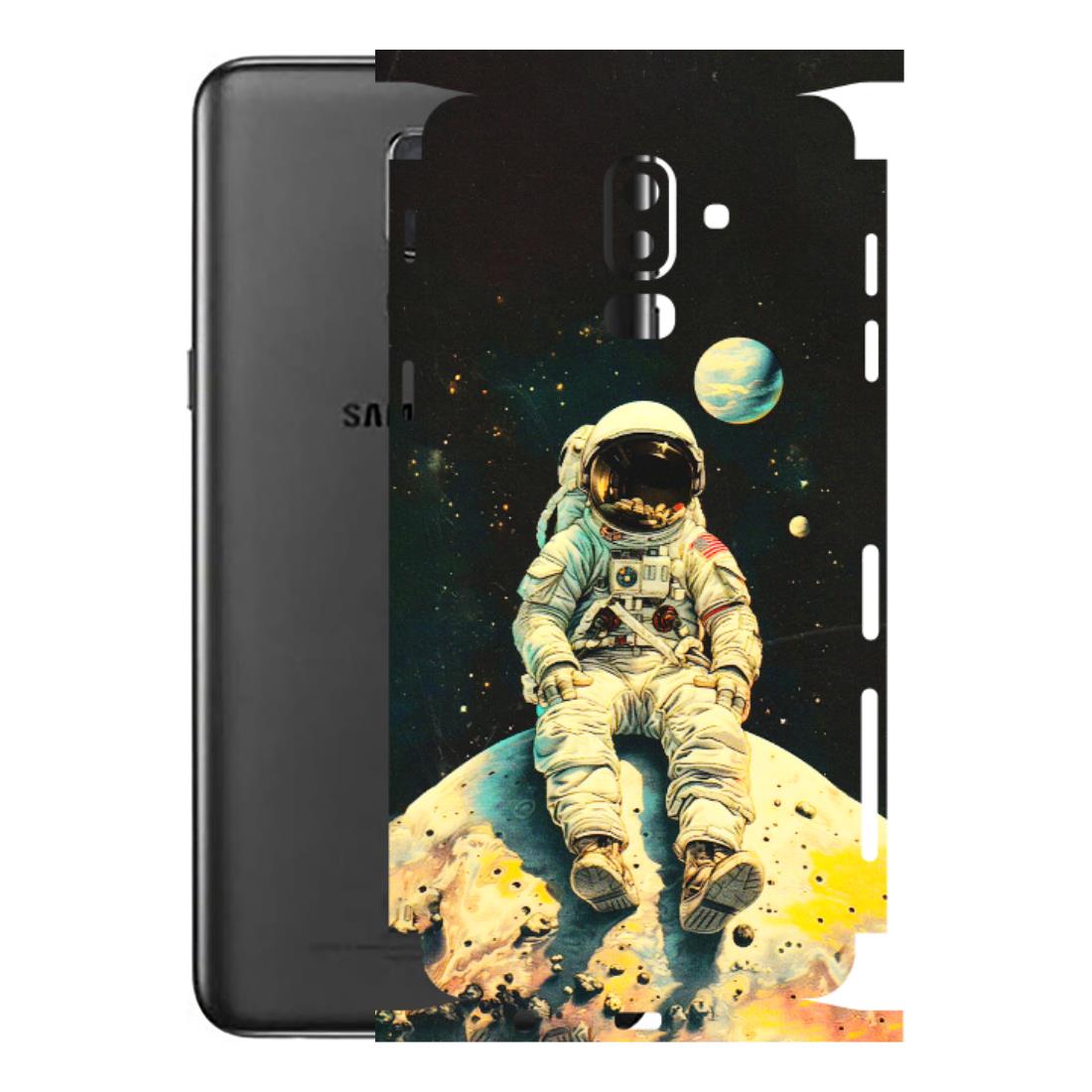 Samsung M/F/Note/Flip and C Phone Skins (All Models) - Astronaut in Space - 3D Embossed Finish (L-16) Samsung Galaxy J8 2018